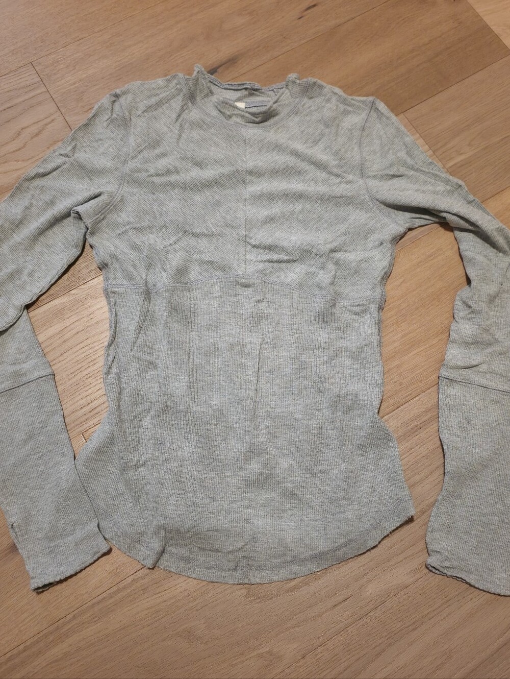 FP Movement Light Heather Gray Long Sleeve Thermal Top